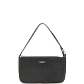 バーバリー ノバチェック ワンショルダーバッグ ブラック レザー レディース BURBERRY 【中古】