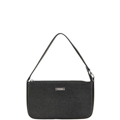 バーバリー ノバチェック ワンショルダーバッグ ブラック レザー レディース BURBERRY 【中古】