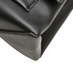 マイケルコース ロゴ チェーン ショルダーバッグ ブラック レザー レディース Michael Kors 【中古】