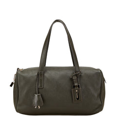 マックスマーラ ボストンバッグ ブラック ブラウン系 レザー レディース MAX MARA 【中古】