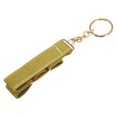 サルヴァトーレフェラガモ ヴァラリボン キーリング グリーン ゴールド キャンバス メッキ レディース Salvatore Ferragamo 【中古】