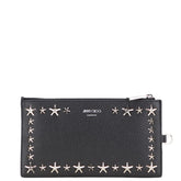 ジミーチュウ スター スタッズ カードケース 長財布 ポーチ ブラック レザー レディース JIMMY CHOO 【中古】