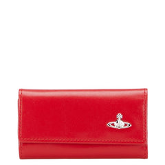 ヴィヴィアンウエストウッド ウォーターオーブ 4連 キーケース レッド レザー レディース Vivienne Westwood 【中古】