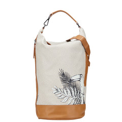 ザネラート ショルダーバッグ ハンドバッグ 2WAY ブラウン ベージュ PVC レザー レディース ZANELLATO 【中古】