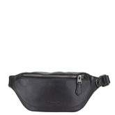 コーチ ロゴ ボディバッグ ブラック レザー レディース COACH 【中古】