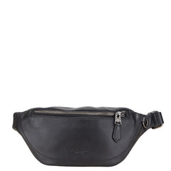 コーチ ロゴ ボディバッグ ブラック レザー レディース COACH 【中古】