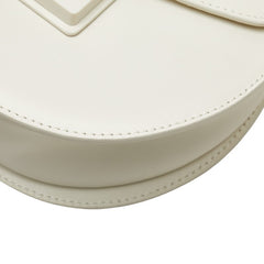 フルラ ロゴ チェーン ショルダーバッグ ホワイト レザー レディース Furla 【中古】