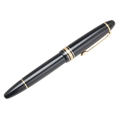 モンブラン マイスターシュテュック 146 万年筆 ブラック ゴールド K14YG イエローゴールド プラスチック レディース MONTBLANC 【中古】