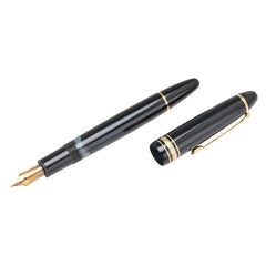 モンブラン マイスターシュテュック 146 万年筆 ブラック ゴールド K14YG イエローゴールド プラスチック レディース MONTBLANC 【中古】