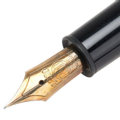 モンブラン マイスターシュテュック 146 万年筆 ブラック ゴールド K14YG イエローゴールド プラスチック レディース MONTBLANC 【中古】