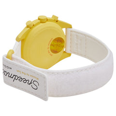 オメガ × スウォッチ ムーンスウォッチ MISSION TO THE SUN 腕時計 SO33J100 クオーツ イエロー文字盤 セラミック ナイロン メンズ OMEGA 【中古】