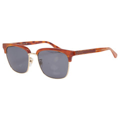 グッチ ロゴ UVカット ハーフリム クリングスタイプ アイウェア サングラス GG0382S ブラウン プラスチック レディース GUCCI 【中古】