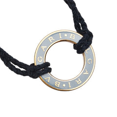 ブルガリ ブルガリブルガリ ロープ ブレスレット ライトブルー ゴールド メッキ レディース BVLGARI 【中古】