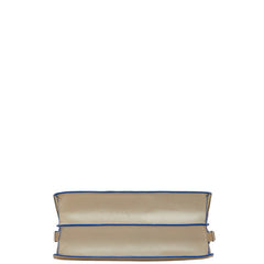 セリーヌ ダイヤモンドクラッチ トリコカラー ショルダーバッグ ベージュ ブラック ブルー レザー スエード レディース CELINE 【中古】
