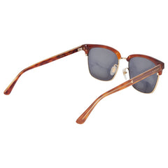 グッチ ロゴ UVカット ハーフリム クリングスタイプ アイウェア サングラス GG0382S ブラウン プラスチック レディース GUCCI 【中古】