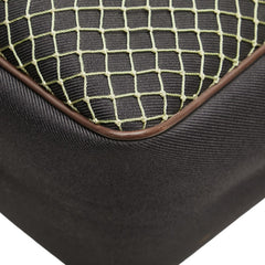 ハンティングワールド サファリトゥデイ ロゴ トートバッグ ハンドバッグ ブラック ブラウン キャンバス レザー レディース HUNTING WORLD 【中古】