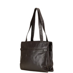 シャネル ココマーク トートバッグ ハンドバッグ ブラウン ラムスキン レディース CHANEL 【中古】