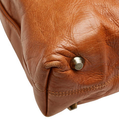 クロエ ヴィクトリア ハンドバッグ ブラウン レザー レディース Chloe 【中古】