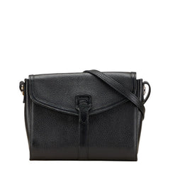 バーバリー ノバチェック シャドーホース ショルダーバッグ ブラック レザー レディース BURBERRY 【中古】