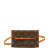 ルイ ヴィトン モノグラム ポシェット フロランティーヌ ボディバッグ ウエストバッグ ショルダーバック M51855 ブラウン PVC レザー レディース LOUIS VUITTON 【中古】