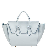 セリーヌ タイバッグ ハンドバッグ ライトブルー レザー レディース CELINE 【中古】