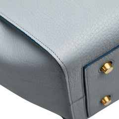 セリーヌ タイバッグ ハンドバッグ ライトブルー レザー レディース CELINE 【中古】