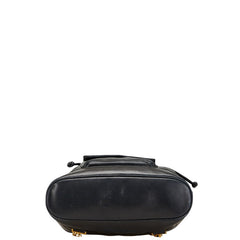 シャネル ココマーク マトラッセ リュック バックパック ブラック ラムスキン レディース CHANEL 【中古】