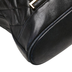 シャネル ココマーク マトラッセ リュック バックパック ブラック ラムスキン レディース CHANEL 【中古】