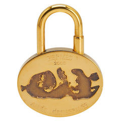 エルメス ANNEE DE LA MAIN 地中海 2003 カデナ ゴールド メッキ レディース HERMES 【中古】