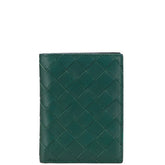 ボッテガヴェネタ イントレチャート 長財布 グリーン レザー レディース BOTTEGAVENETA 【中古】