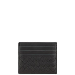 ボッテガヴェネタ イントレチャート カードケース ブラック レザー レディース BOTTEGAVENETA 【中古】