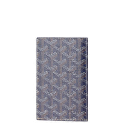 ゴヤール グルネル パスポートケース ネイビー PVC レザー レディース GOYARD 【中古】