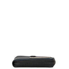 ディオール ×BY MYSTERY RANCH バイフォールド ミステリーランチ ジップ 二つ折り財布 ブラック キャンバス レディース Dior 【中古】