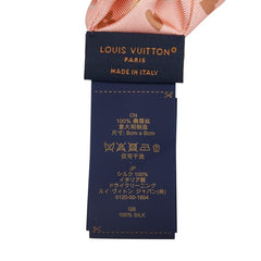 ルイ ヴィトン モノグラム シュシュ ハート ヘアアクセサリー M78431 ピンク ベージュ シルク レディース LOUIS VUITTON 【中古】