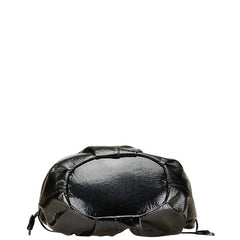 バーバリー ブルーレーベル ショルダーバッグ ブラック エナメル レディース BURBERRY 【中古】