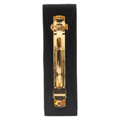 サルヴァトーレフェラガモ ヴァラリボン バレッタ ヘアクリップ ブラック ゴールド ナイロン メッキ レディース Salvatore Ferragamo 【中古】