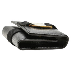 サルヴァトーレフェラガモ ヴァラ 6連 キーケース ブラック レザー レディース Salvatore Ferragamo 【中古】