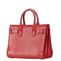 サンローラン サック ド ジュール ベイビー ハンドバッグ ショルダーバッグ 2WAY レッド レザー レディース SAINT LAURENT 【中古】