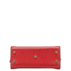 サンローラン サック ド ジュール ベイビー ハンドバッグ ショルダーバッグ 2WAY レッド レザー レディース SAINT LAURENT 【中古】