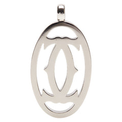 カルティエ マストライン ロゴ ペンダントトップ シルバー メタル レディース CARTIER 【中古】