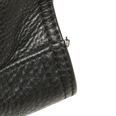 トリーバーチ ロゴ ハンドバッグ トートバッグ ブラック レザー レディース Tory Burch 【中古】