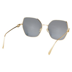 フェンディ ズッカ サングラス FE40033U ゴールド ブラック プラスチック レディース FENDI 【中古】