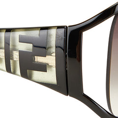 フェンディ ズッカ サングラス FS427AF ブラック プラスチック レディース FENDI 【中古】