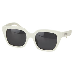 セリーヌ ロゴ サングラス CL40198F ホワイト プラスチック レディース CELINE 【中古】