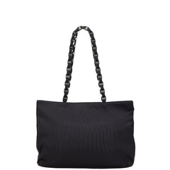 サルヴァトーレフェラガモ トートバッグ ブラック キャンバス レディース Salvatore Ferragamo 【中古】