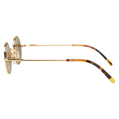 ドルチェアンドガッバーナ 丸形 サングラス DG2168 ゴールド ブラック プラスチック レディース DOLCE&GABBANA 【中古】