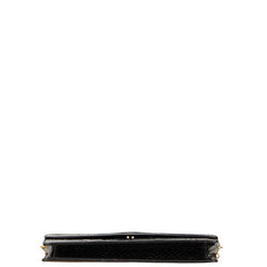 グッチ パイソン ショルダーバッグ 005 33 0001 ブラック レザー レディース GUCCI 【中古】