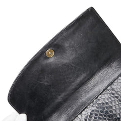 グッチ パイソン ショルダーバッグ 005 33 0001 ブラック レザー レディース GUCCI 【中古】
