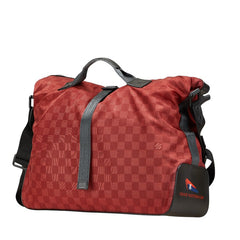 ルイ ヴィトン ダミエ チャレンジ ソラール ショルダーバッグ ハンドバッグ N41191 ブラック ナイロン レザー レディース LOUIS VUITTON 【中古】