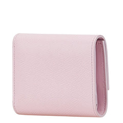 セリーヌ スモールトリフォールド 三つ折り財布 ピンク レザー レディース CELINE 【中古】